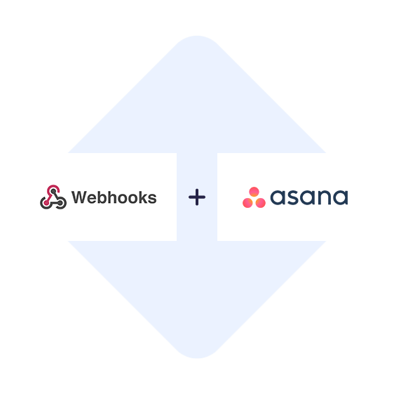 Verbinden Sie Webhooks mit Asana mit einem Klick
