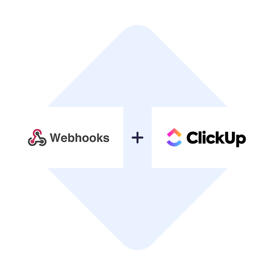 Verbinden Sie Webhooks mit ClickUp mit einem Klick