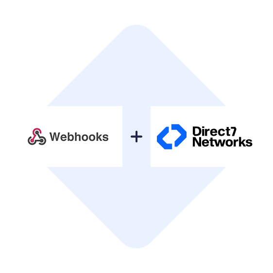 Verbinden Sie Webhooks mit D7 Networks mit einem Klick