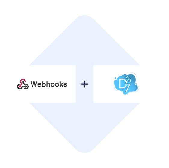 Verbinden Sie Webhooks mit D7 SMS mit einem Klick