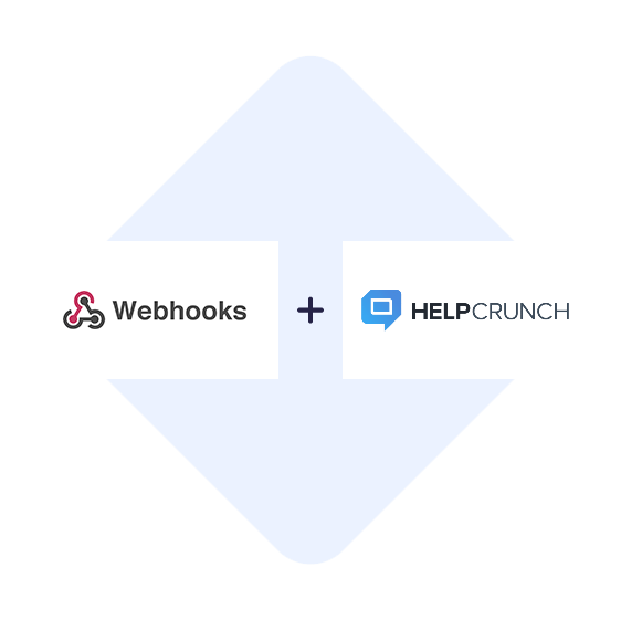Verbinden Sie Webhooks mit HelpCrunch mit einem Klick