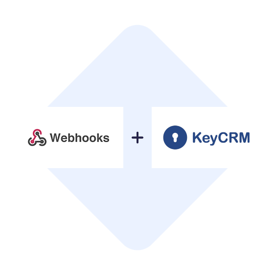 Verbinden Sie Webhooks mit KeyCRM mit einem Klick
