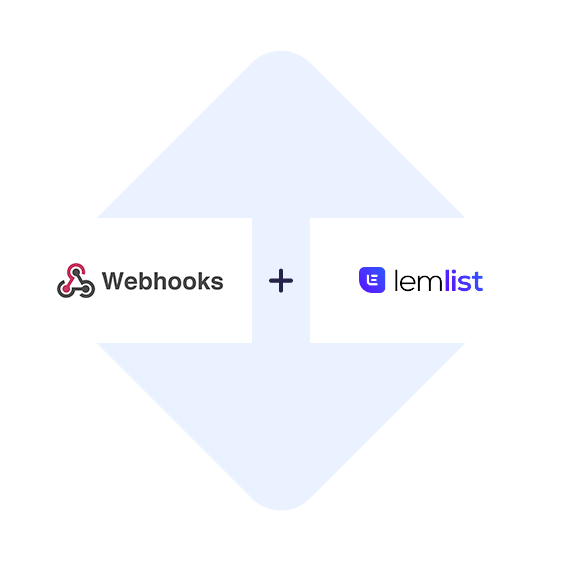 Verbinden Sie Webhooks mit Lemlist mit einem Klick