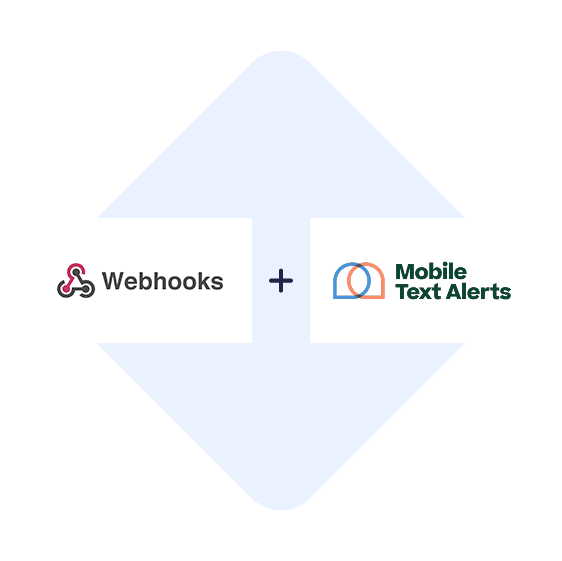 Verbinden Sie Webhooks mit Mobile Text Alerts mit einem Klick