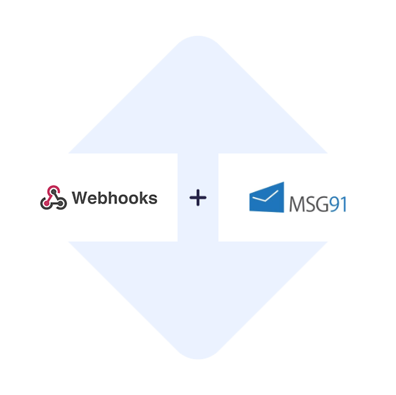 Verbinden Sie Webhooks mit MSG91 mit einem Klick