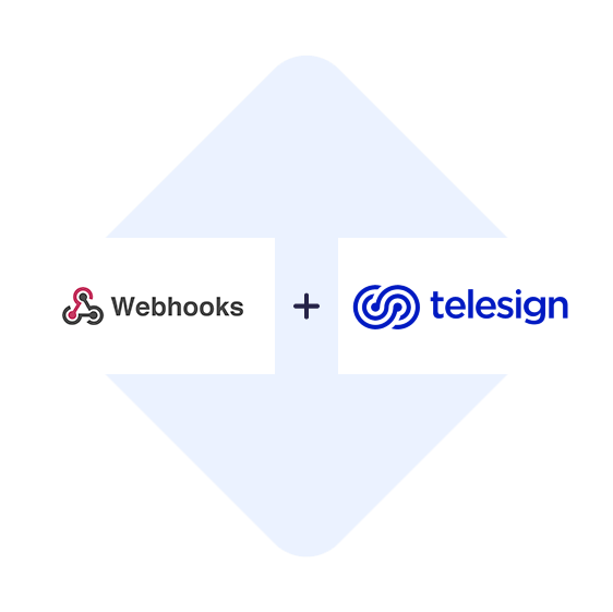 Verbinden Sie Webhooks mit Telesign mit einem Klick