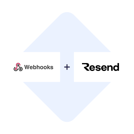 Conecte Webhooks con Resend en un clic