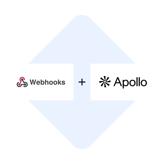 Connectez Webhooks à Apollo.io en un clic