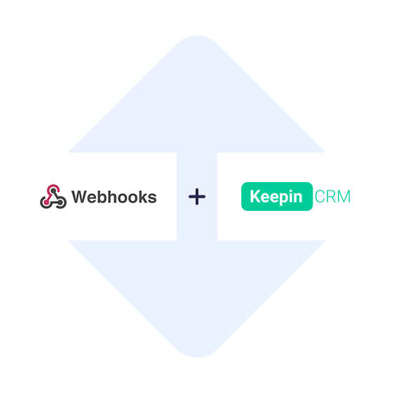 Connectez Webhooks à KeepinCRM en un clic