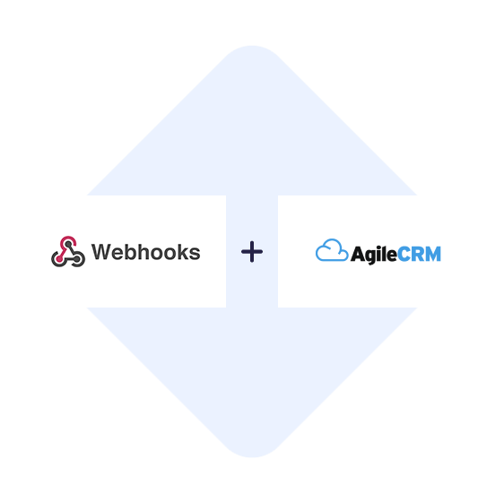 Connect Webhooks with Agile CRM in one click