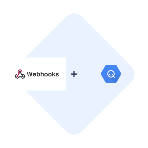 Connect Webhooks with BigQuery in one click