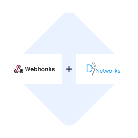 Connect Webhooks with D7 Networks in one click