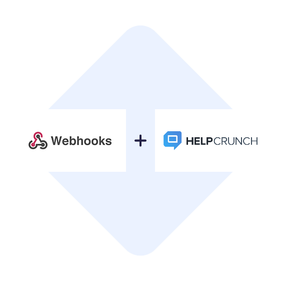 Connect Webhooks with HelpCrunch in one click