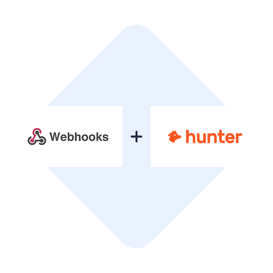 Connect Webhooks with Hunter.io in one click