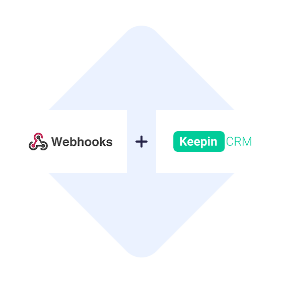 Connect Webhooks with KeepinCRM in one click