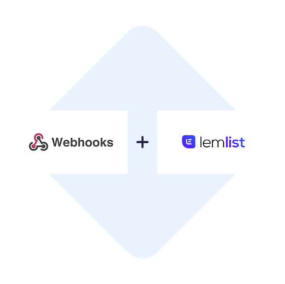 Connect Webhooks with Lemlist in one click