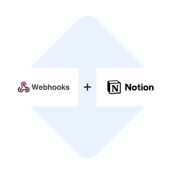 Connect Webhooks with Notion in one click