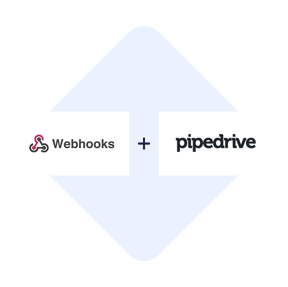 Connect Webhooks with Pipedrive in one click