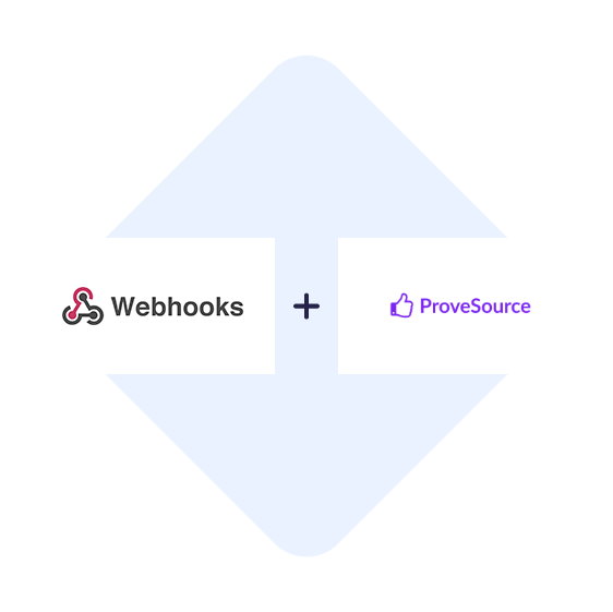 Connect Webhooks with ProveSource in one click