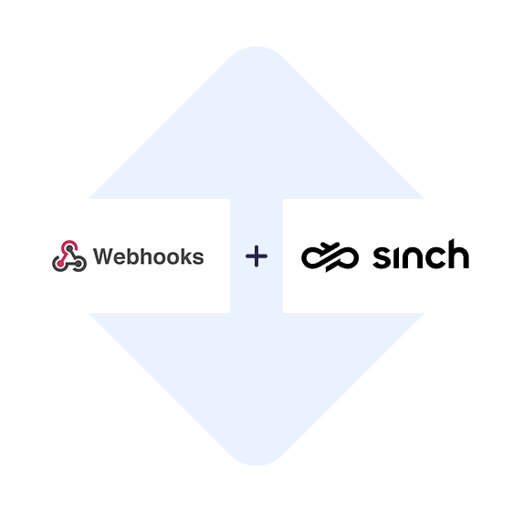 Connect Webhooks with Sinch in one click