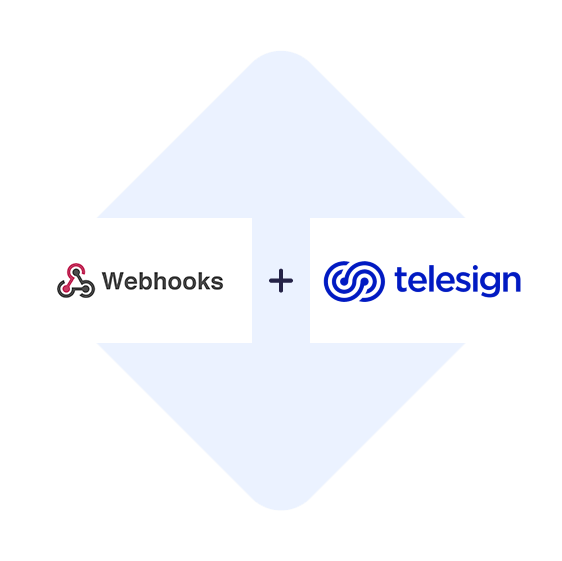 Connect Webhooks with Telesign in one click