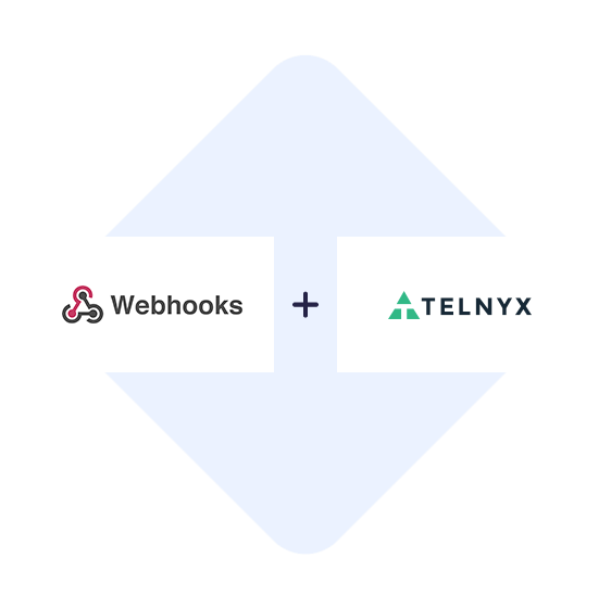 Connect Webhooks with Telnyx in one click