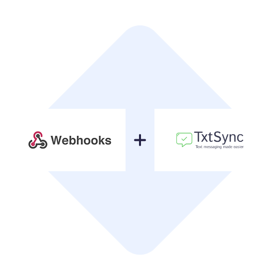 Connect Webhooks with TxtSync in one click