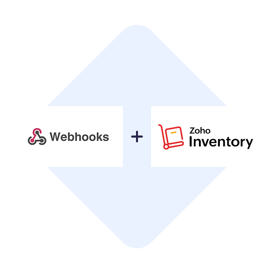 Connect Webhooks with Zoho Inventory in one click