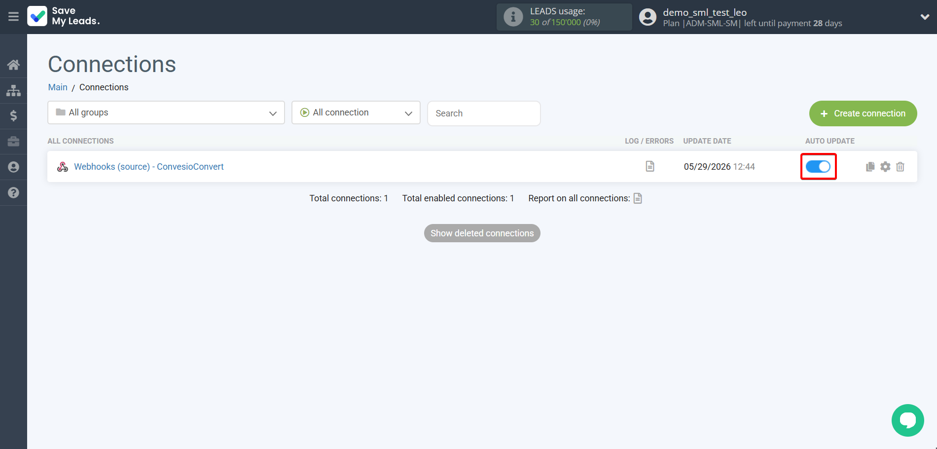 How to Connect Webhooks with ConvesioConvert | Enable auto-update