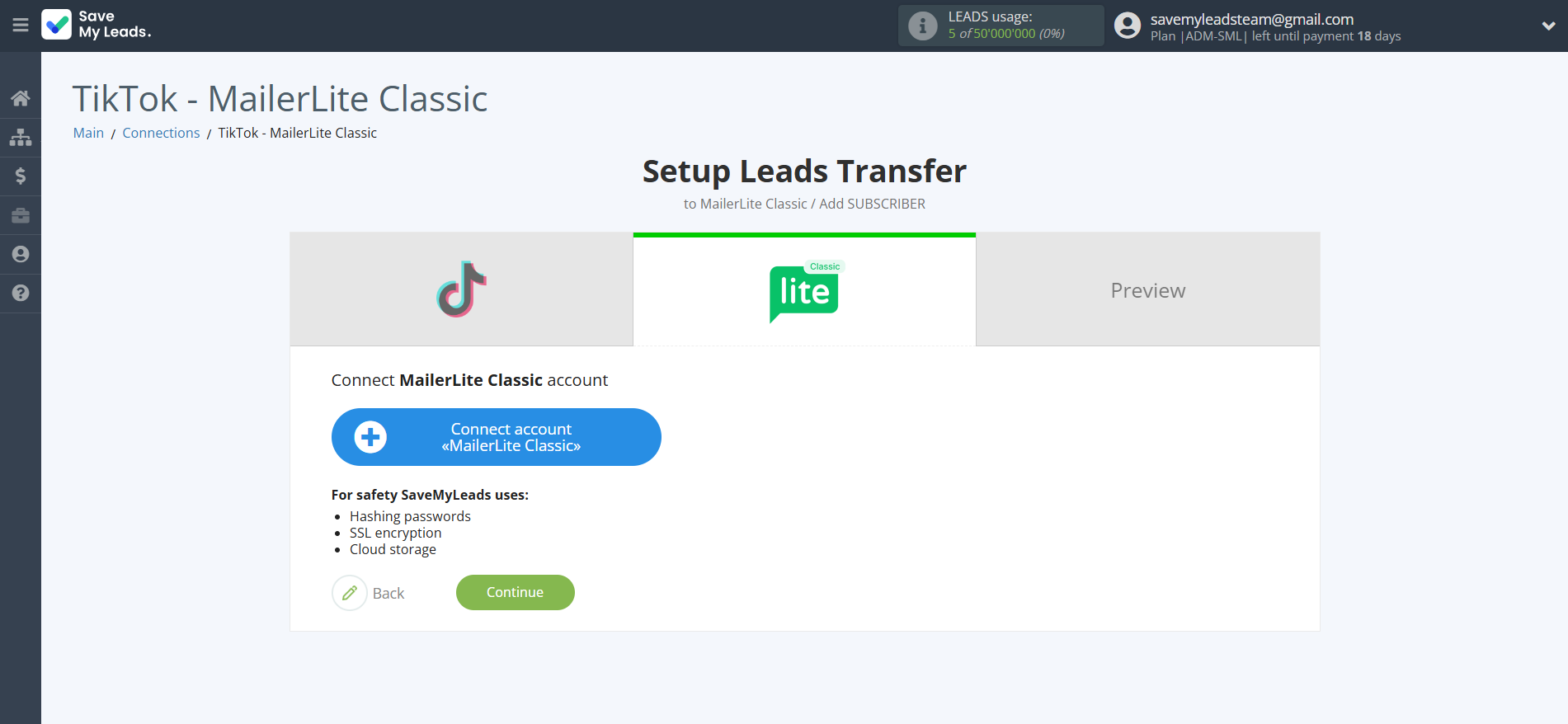 How to Connect TikTok with MailerLite Classic | Data Destination account connection How to Connect TikTok with MailerLite Classic | Data Destination account connection