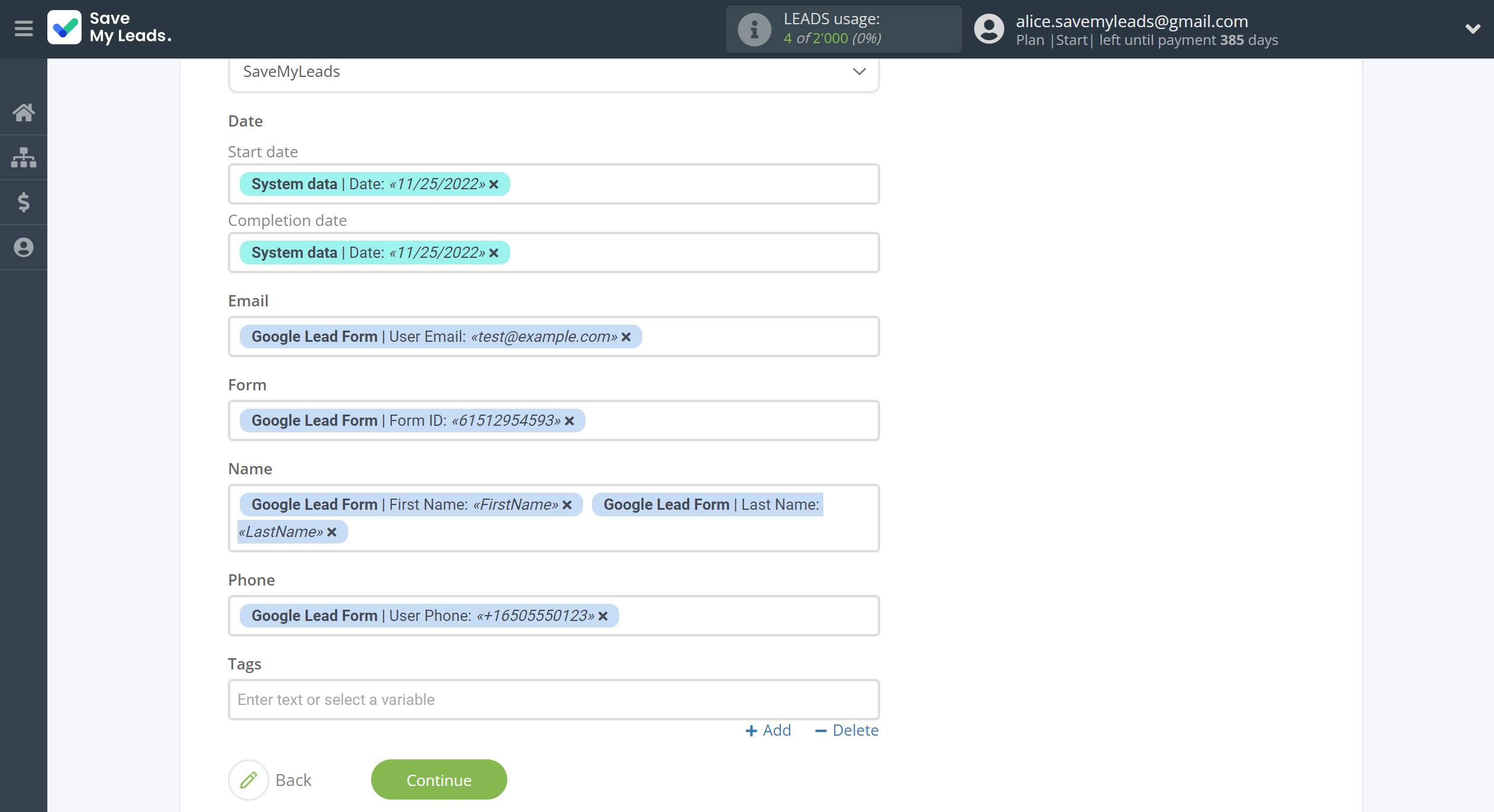 How to Connect Google Lead Form with Notion | Assigning fields