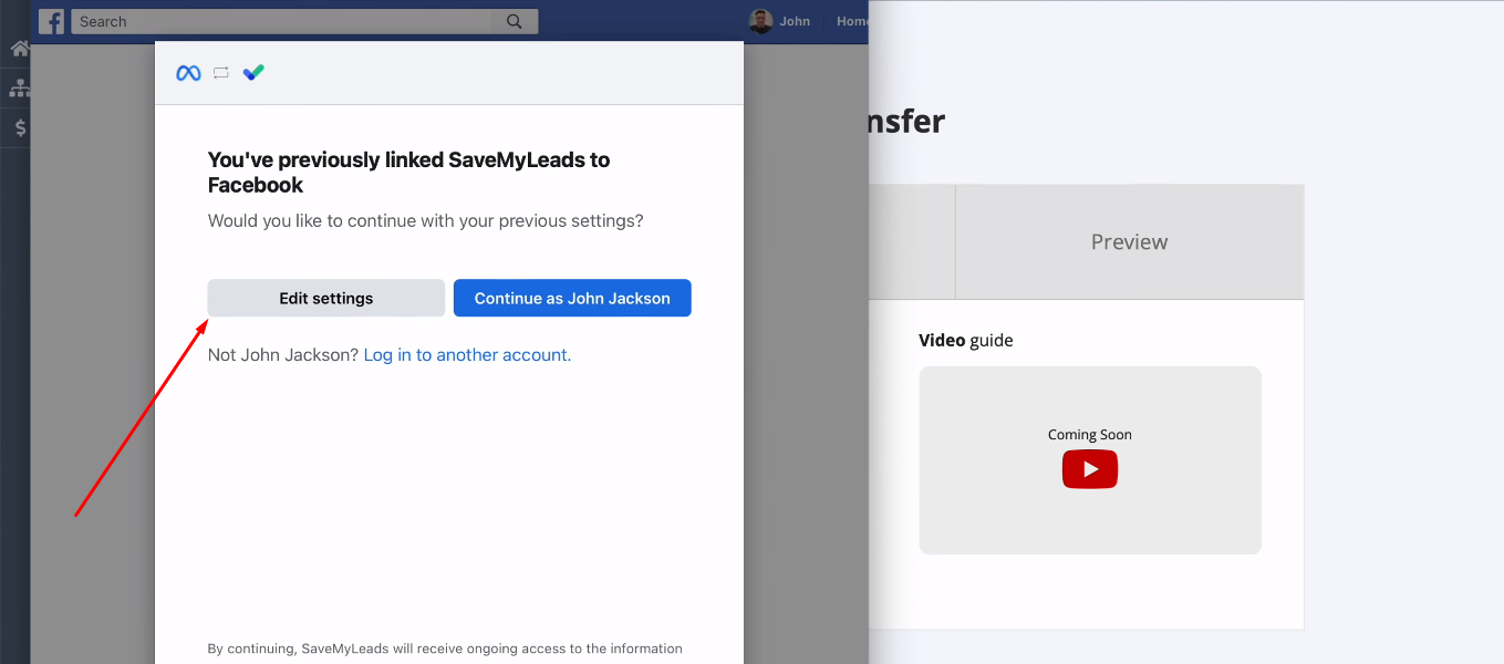 Facebook and Discord integration | Go to advanced settings
