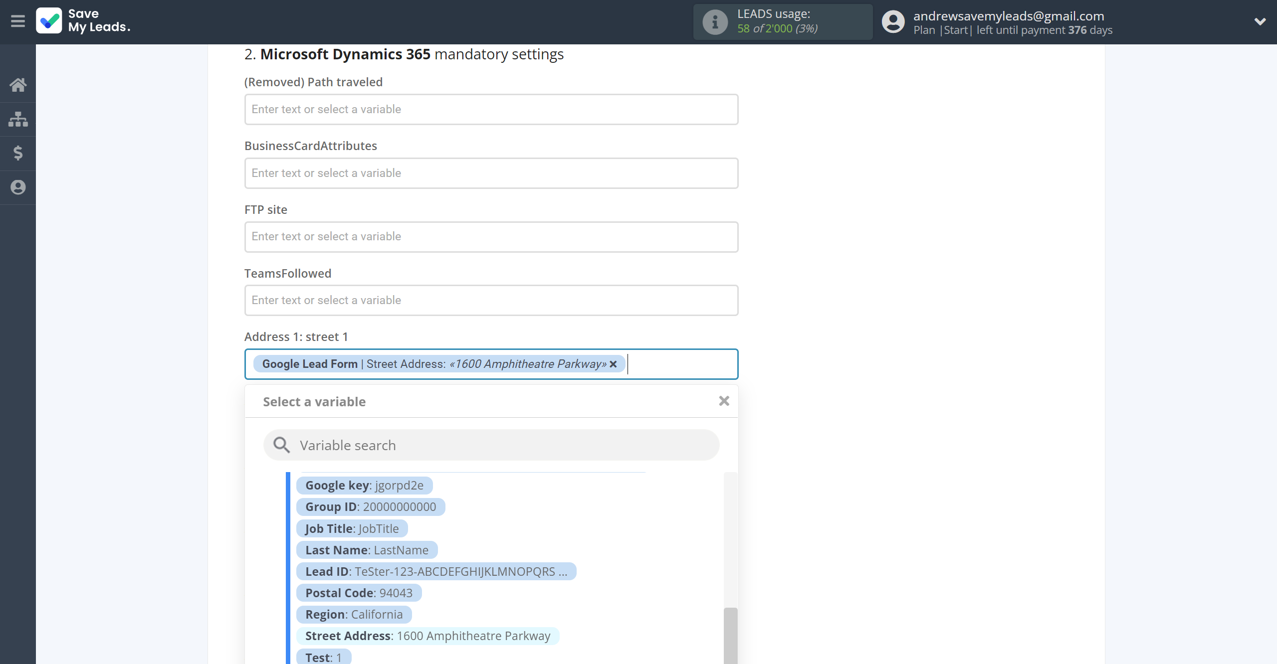 How to Connect Google Lead Form with Microsoft Dynamics 365 Create Contacts | Assigning fields