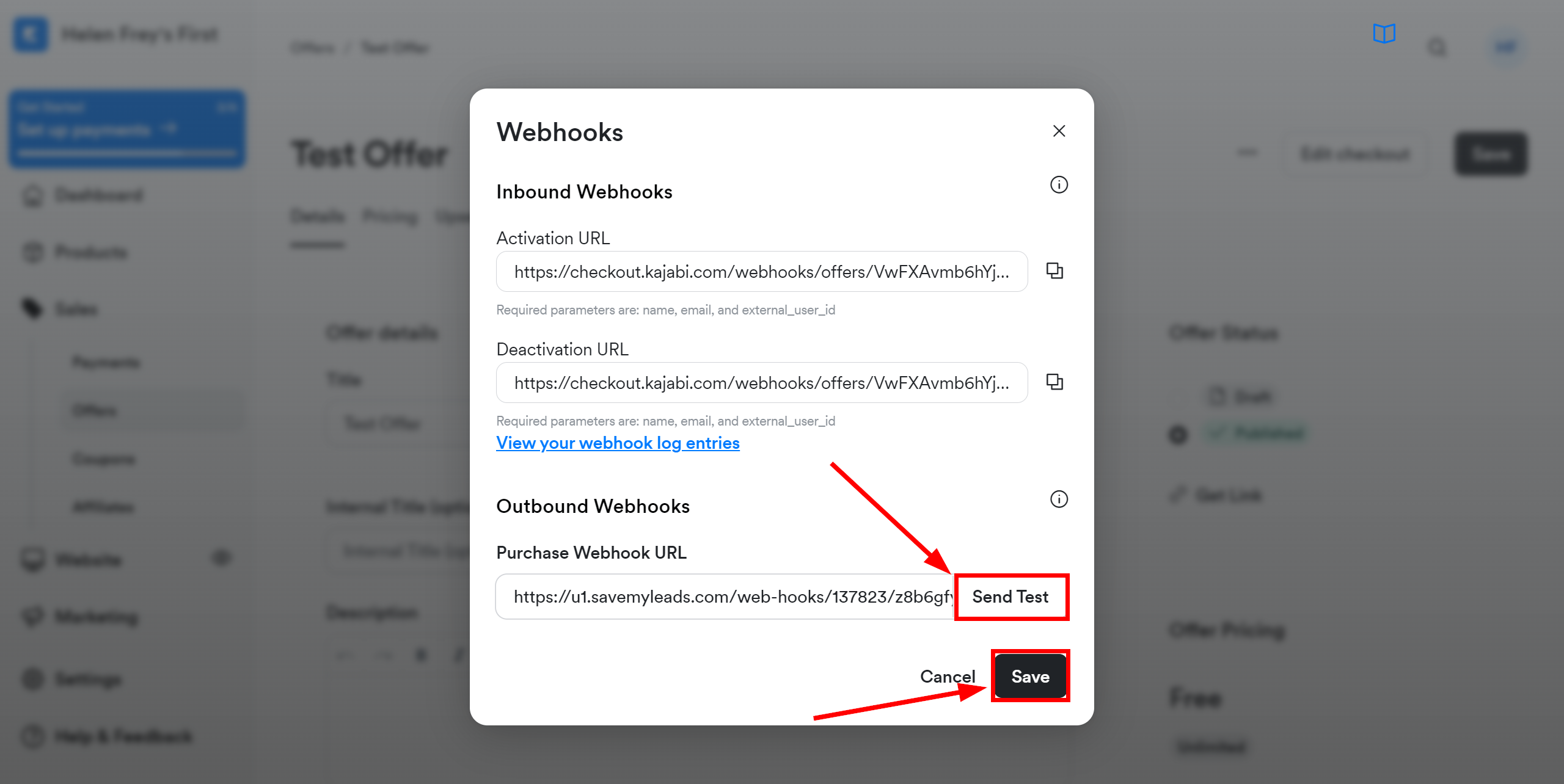 How to Connect Webhooks with Sendlane Add Contacts | Data Source account connection