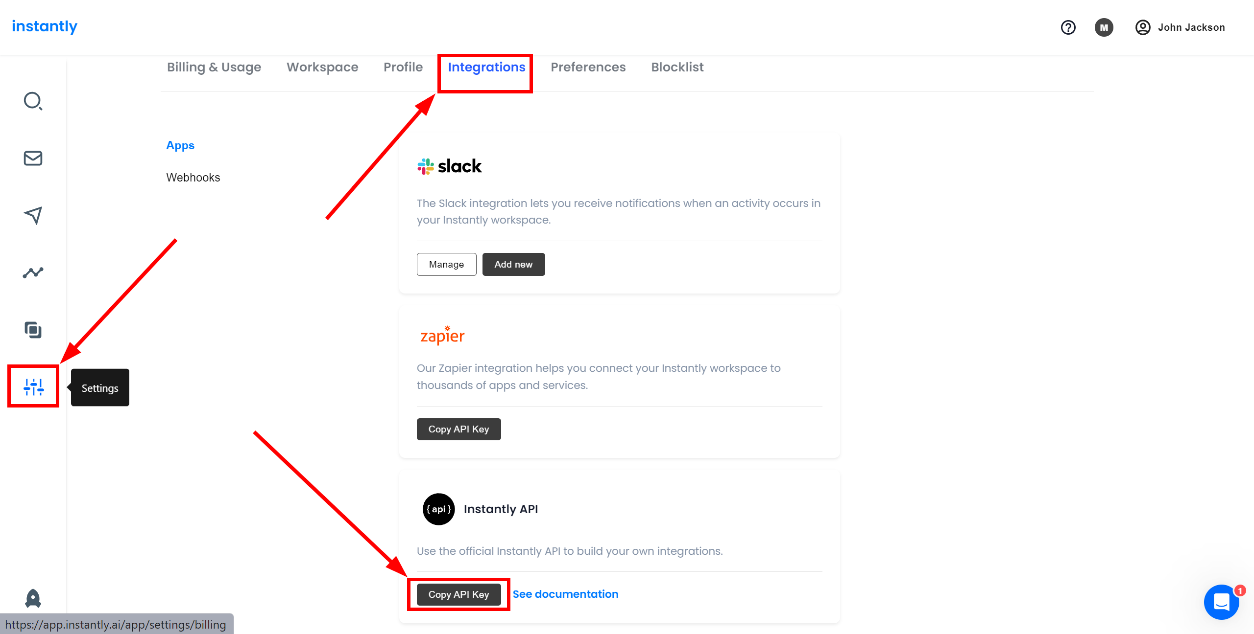 How to Connect Webhooks  with Instantly Add lead to campaign | Data Destination account connection
