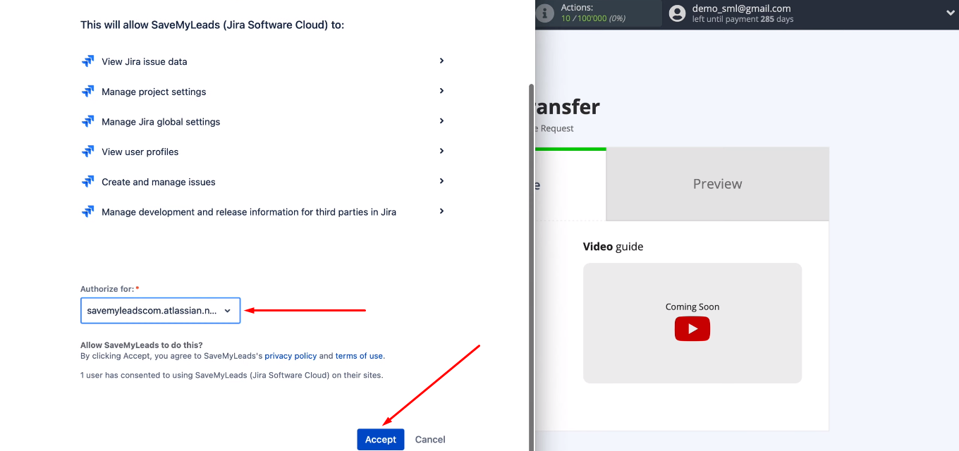 Facebook and Jira Software Cloud integration | Provide access Facebook and Jira Software Cloud integration | Provide access