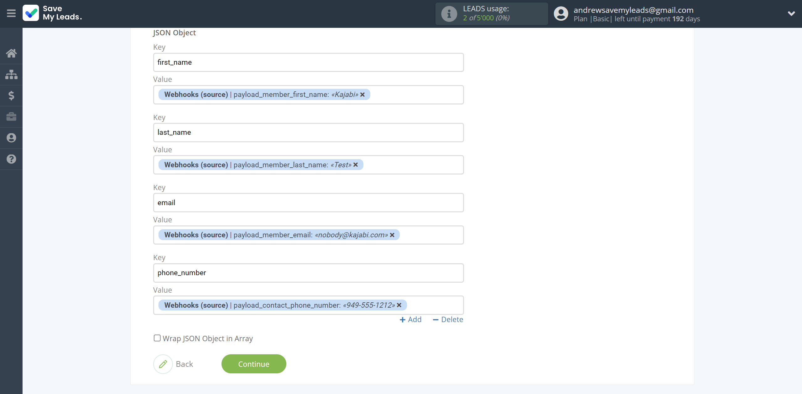 How to Connect Webhooks with JSON | Assigning fields