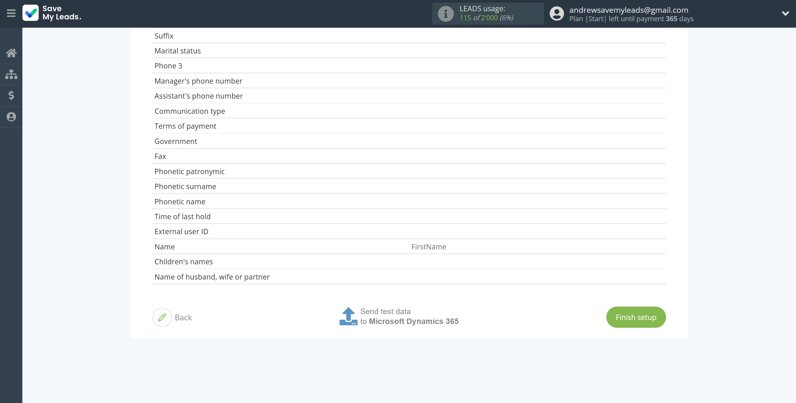 How to Connect Webhooks with Microsoft Dynamics 365 Create Contacts | Test data