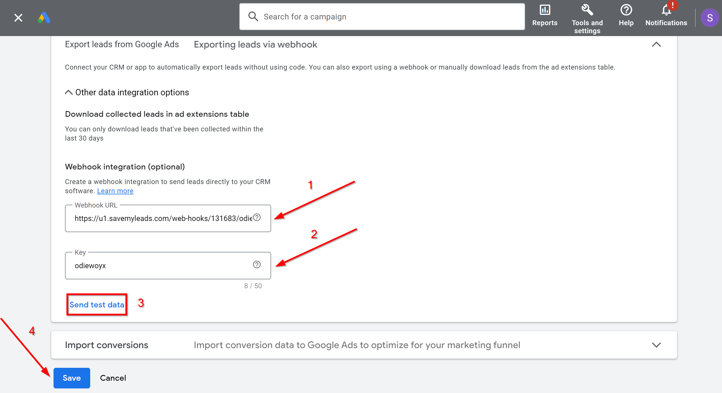 How to Connect Google Lead Form with TheTexting | Data Source account connection