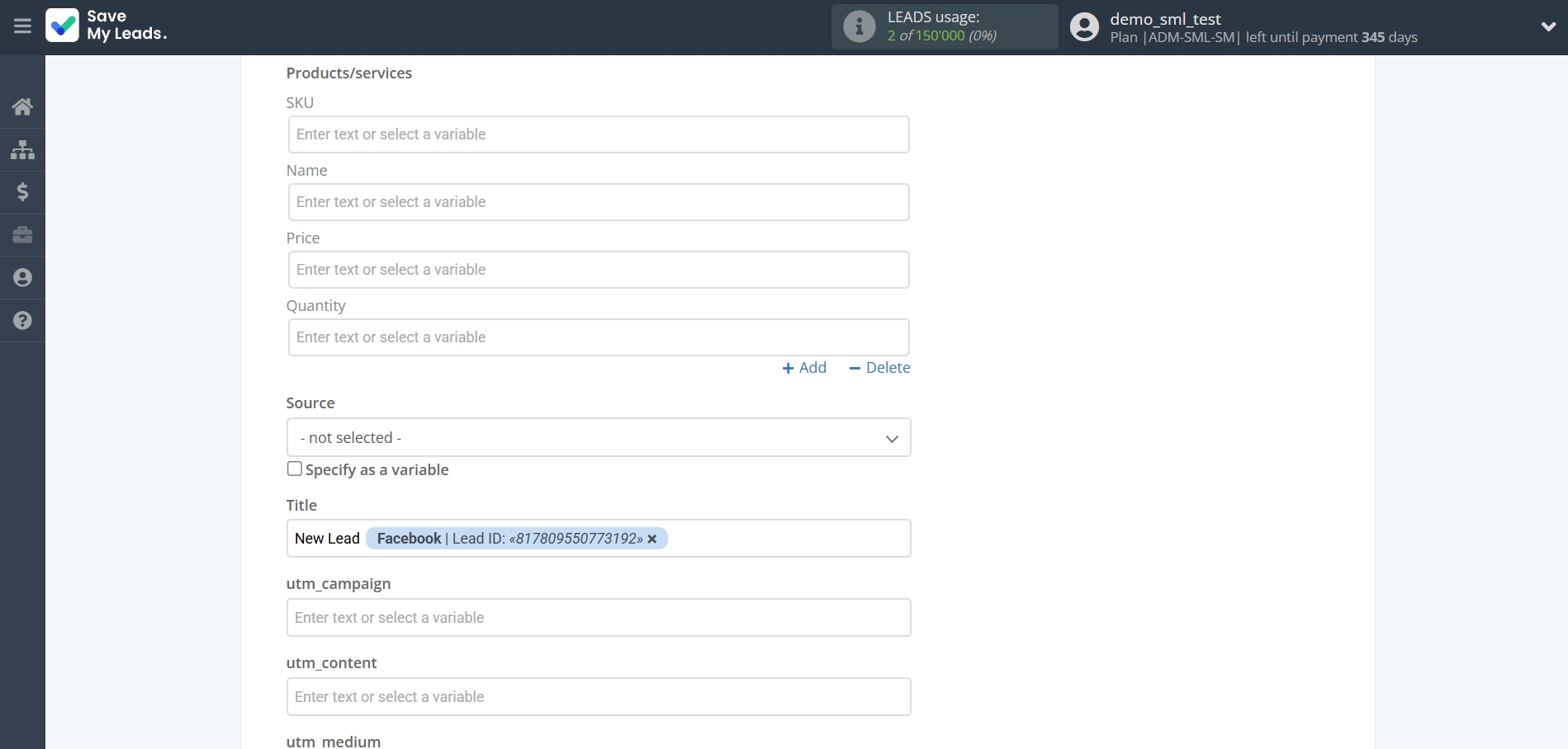 How to Connect Facebook with KeyCRM Create Lead | Assigning fields How to Connect Facebook with KeyCRM Create Lead | Assigning fields
