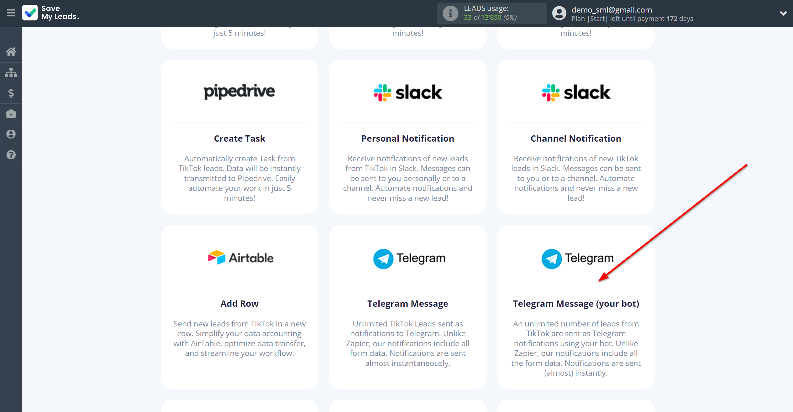 How to Connect Webhooks with Telegram (your bot) | Data Destination system selection