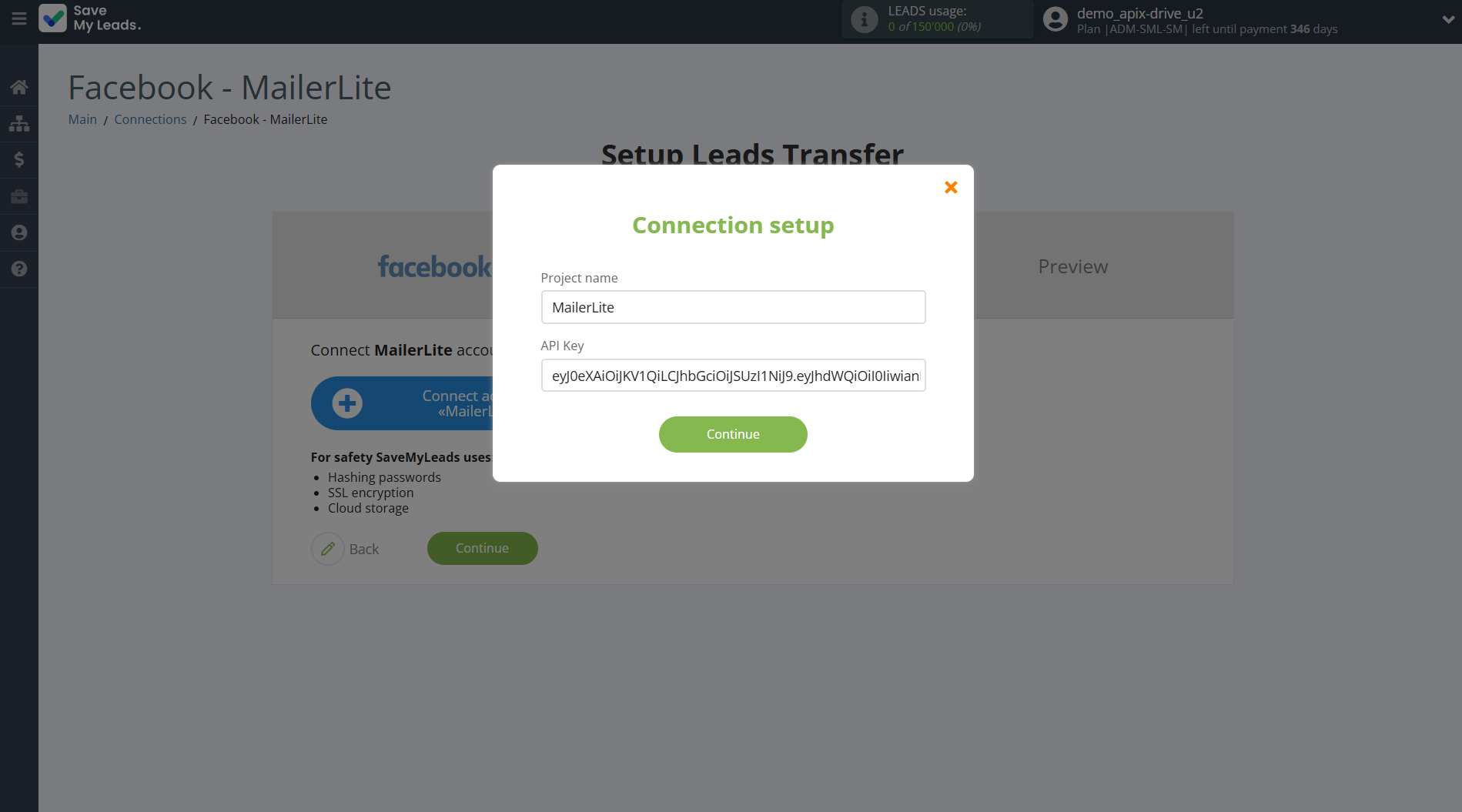 How to Connect Facebook with MailerLite | Data Destination account connection How to Connect Facebook with MailerLite | Data Destination account connection