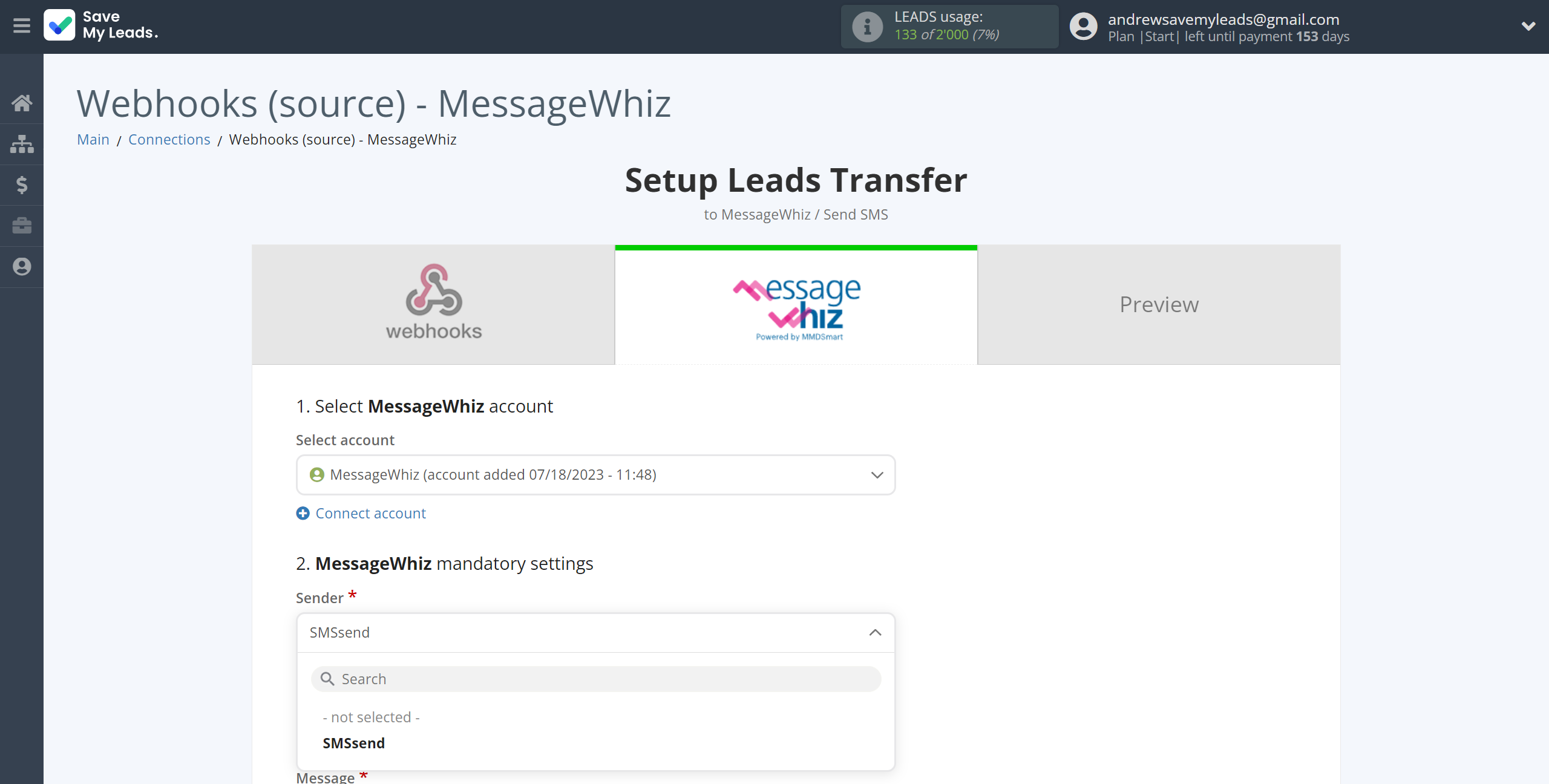 How to Connect Webhooks with MessageWhiz | Assigning fields