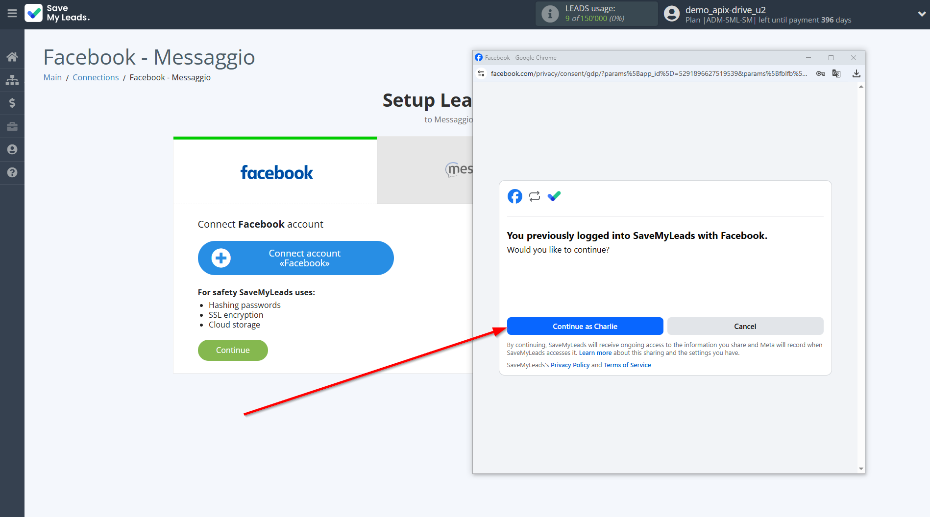 How to Connect Facebook with Messaggio | Data Source account connection How to Connect Facebook with Messaggio | Data Source account connection