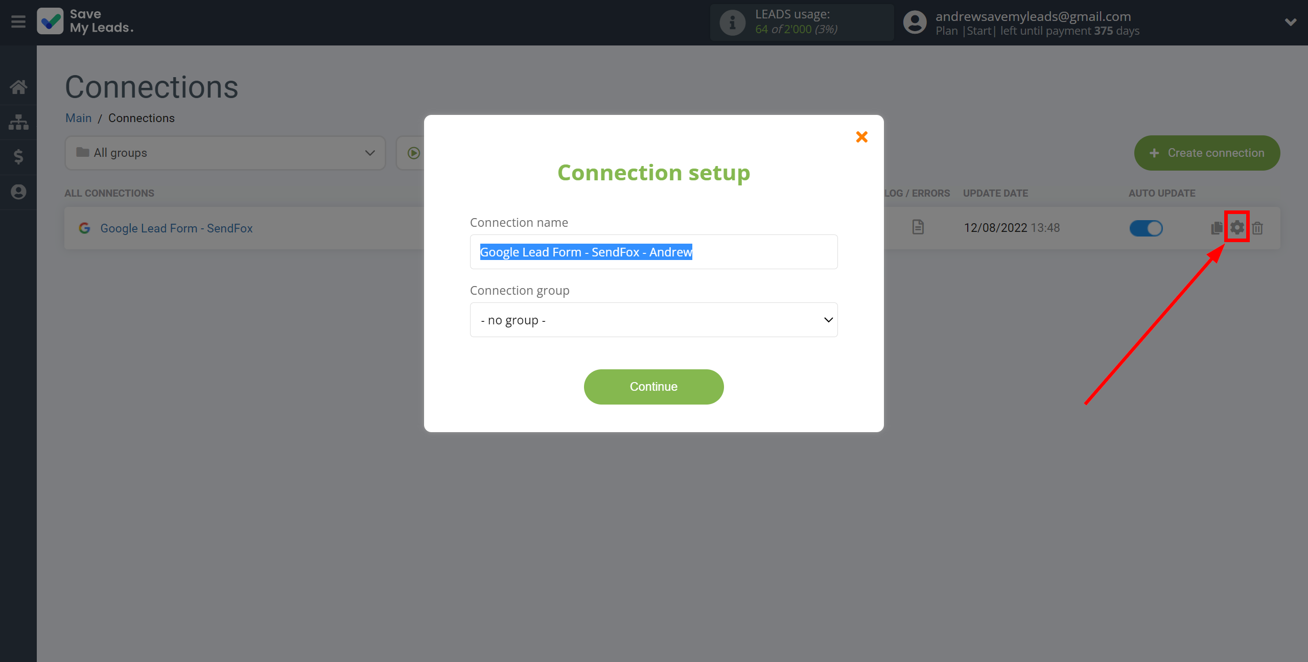 How to Connect Google Lead Form with SendFox | Name and group connection