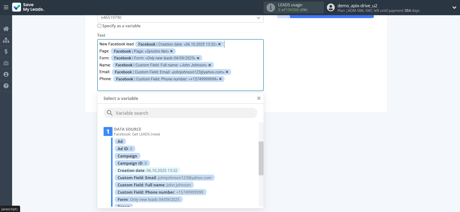 How to Connect Facebook with Slack Personal Notification | Assigning fields How to Connect Facebook with Slack Personal Notification | Assigning fields