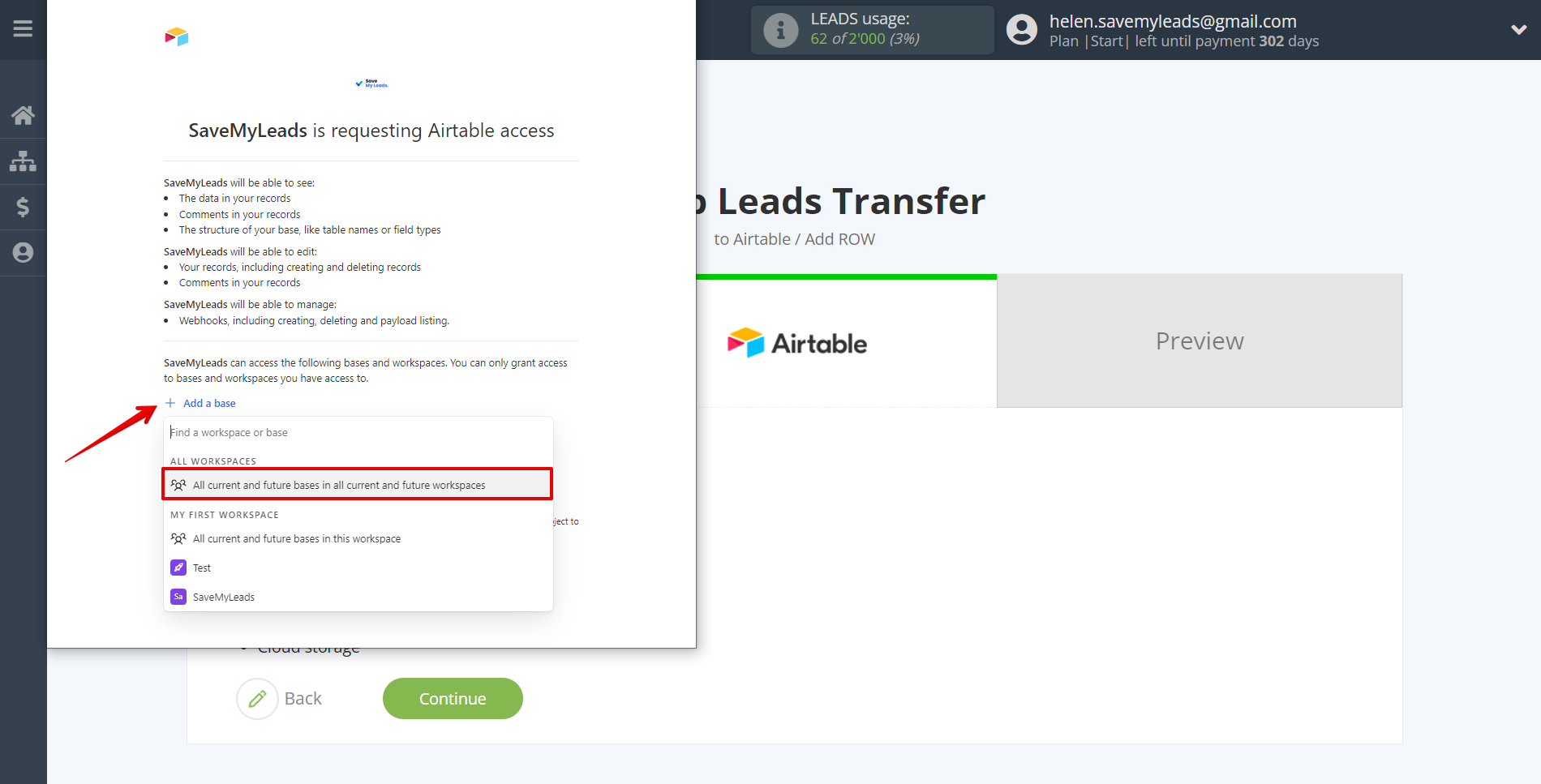 How to Connect Webhooks with AirTable | Data Destination account connection