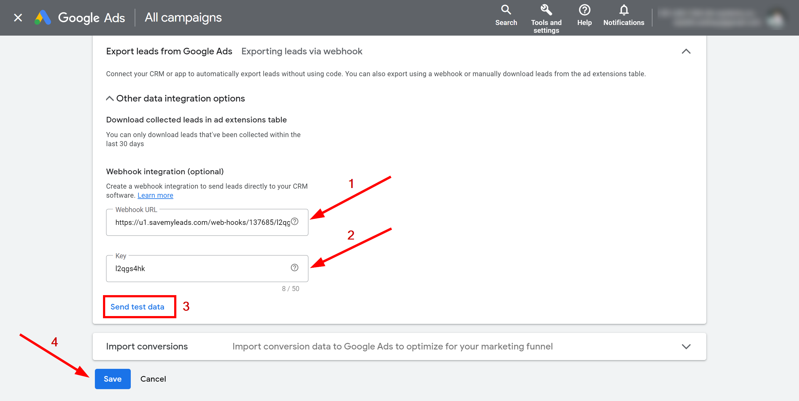 How to Connect Google Lead Form with Snovio Add Contacts | Data Source account connection