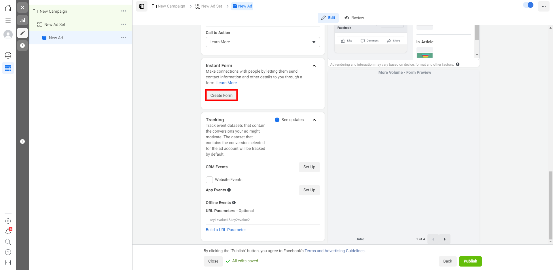 How to Set Up Facebook Lead Form Ads | Create a form
