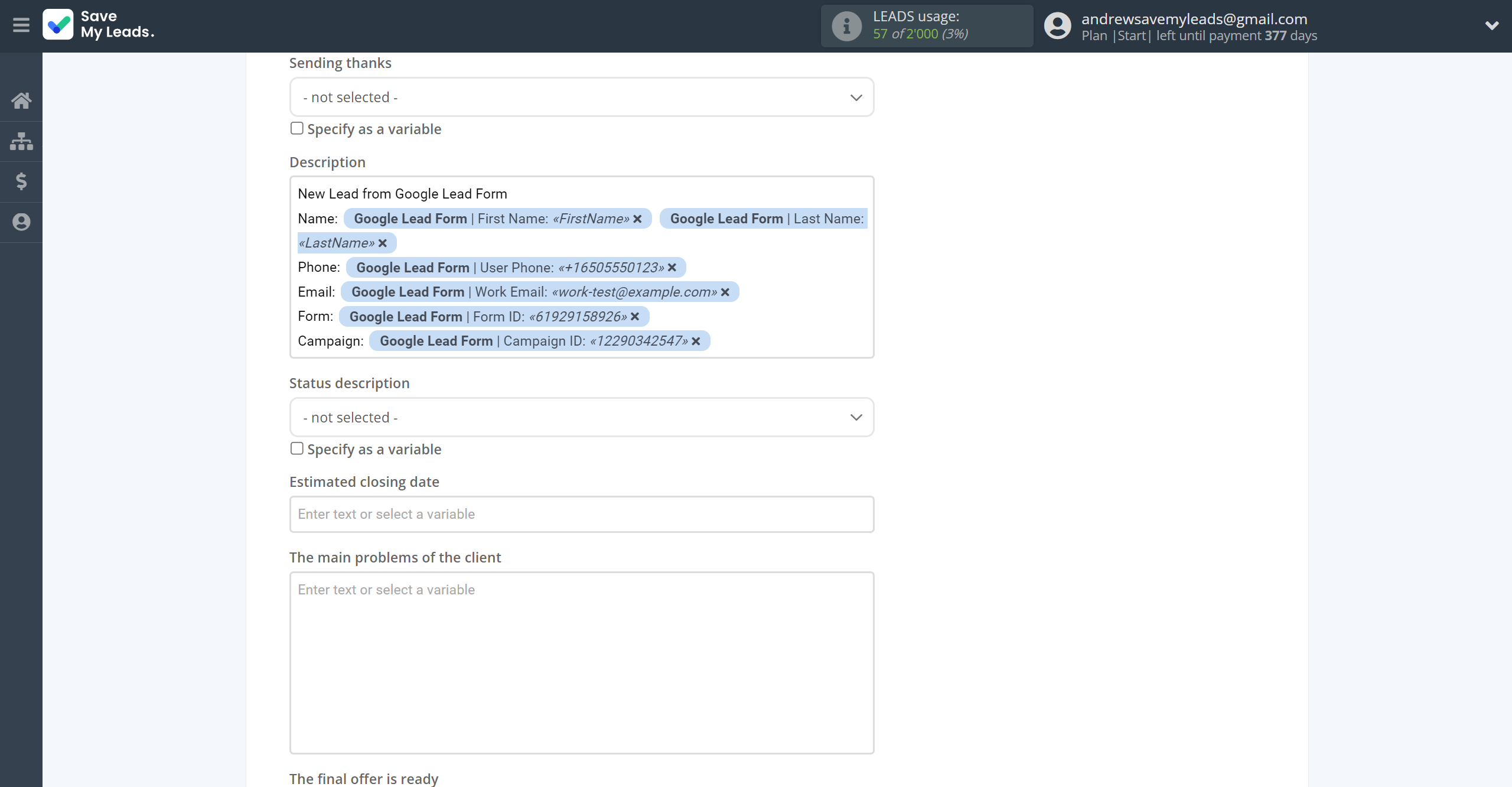 How to Connect Google Lead Form with Microsoft Dynamics 365 Create Opportunity | Assigning fields